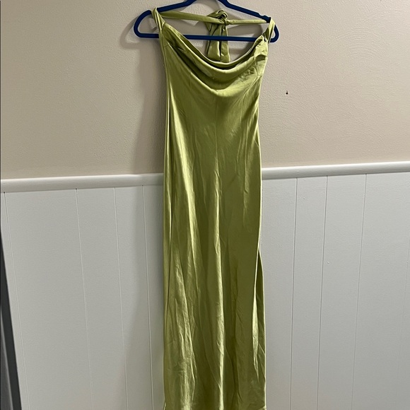 Princess Polly Lime Backless Dress - Picture 1 of 4